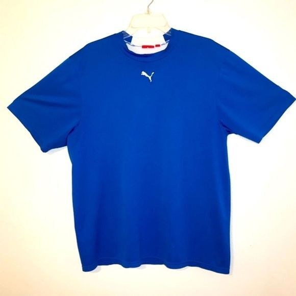 Puma Blue Short Sleeve Shirt Size: S - Picture 1 of 5